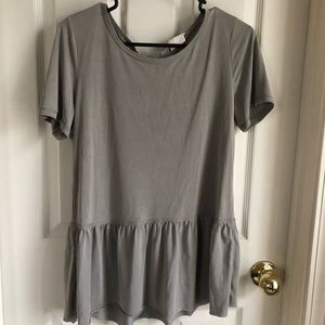 Faded Mint Babydoll Top